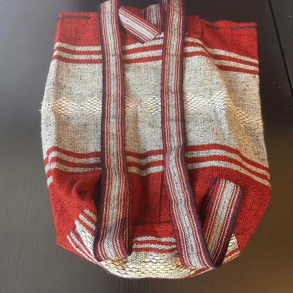 Ohio State Embroidered Buckeyes Drawstring Knit‎ Backpack Boho College Football